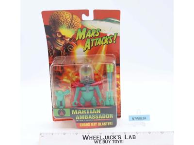 Martian Ambassador Mars Attacks 1996 Trendmasters Action Figure Vehicle NEW MOSC