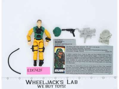 Scoop V1 100% Complete G.I. Joe 1989 Hasbro Vintage Action Figure