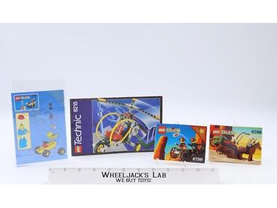 Lot of 4 Lego Instruction Manuals 6439 6799 8215 Town Systems Technic Wild West