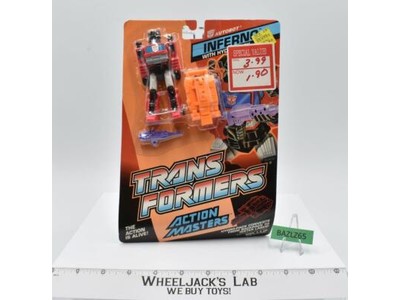 Inferno Action Masters MOSC NEW Sealed 1990 Vintage Hasbro G1 Transformers