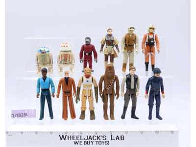 Lot of 12 Star Wars 1970s-1980s Kenner Vintage Action Figures