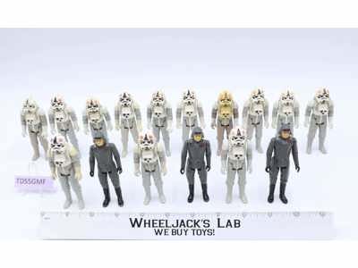 Lot of 16 Star Wars AT-AT Commanders & Drivers 1980s Kenner Action Figures