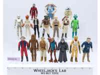 Lot of 17 Star Wars 1970s-1980s Kenner Vintage Action Figures