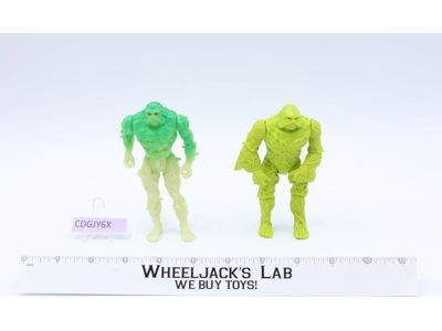 Lot of 2 Swamp Thing Action Figures DC Comics 1990 Kenner Vintage