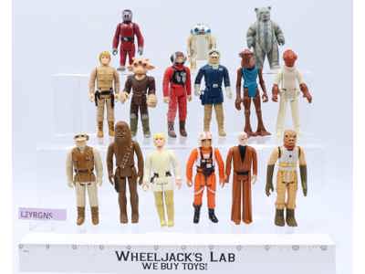 Lot of 15 Star Wars 1970s-1980s Kenner Vintage Action Figures