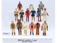 Lot of 15 Star Wars 1970s-1980s Kenner Vintage Action Figures