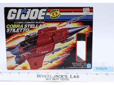 Cobra Stellar Stiletto W/Star Viper 100% Complete GI Joe 1987 Hasbro Vehicle