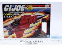 Cobra Stellar Stiletto W/Star Viper 100% Complete GI Joe 1987 Hasbro Vehicle