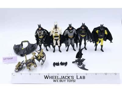 Lot of 5 Batman DC Superheroes ToyBiz Kenner Figures + Accessories