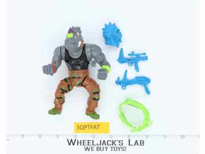 Machine Gunnin Rocksteady Complete Teenage Mutant Ninja Turtle 1991 Playmates