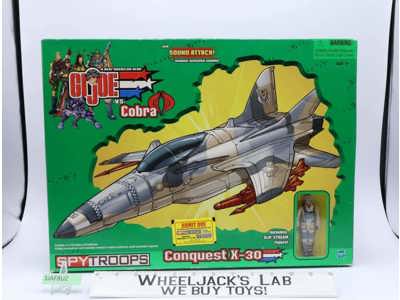 Conquest X-30 W/ Slip Stream GI Joe Spy Troops 2002 Hasbro NEW MISB SEALED