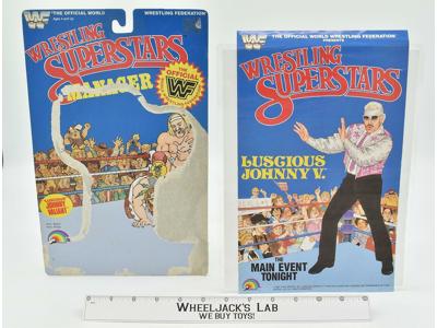 Luscious Johnny V. Poster and Cardback WWF Wrestling Superstars 1986 LJN
