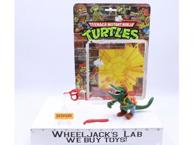 Leatherhead W/Cardback 100% Complete TMNT 1988 Playmates Figure