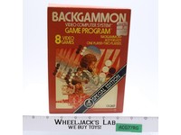 Backgammon W/ Box + Manual ATARI 2600 1979 Vintage Game Cartridge