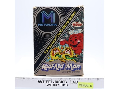 Kool-Aid Man W/ Box + Manual ATARI 2600 1983 M Network Game Cartridge