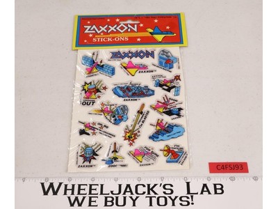 1982 Zaxxon by Sega Puffy Stickers, Diamond Toymakers, SEALED