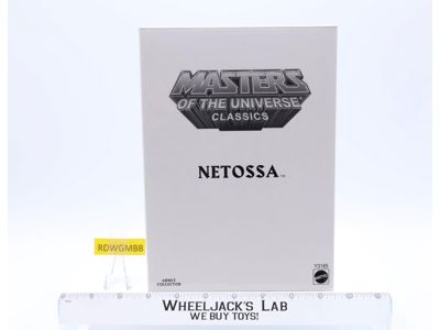 Netossa w/ Mailer He-Man Masters of the Universe MOTUC 2012 Mattel MOSC