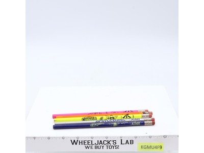 Lot of 5 Atari Pencils 1980s Vintage Unused Battlezone Asteroids Tempest