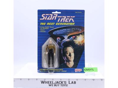 Lieutenant Commander Data Star Trek The Next Generation 1988 Galoob NEW MOSC