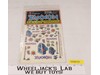 1982 Zaxxon by Sega Rub N' Play Transfers Sheet, SEALED, Colorforms
