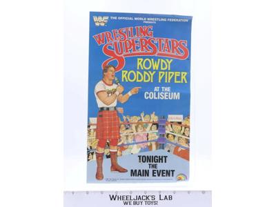 Rowdy Roddy Piper Original Poster 12x7.5 1985 WWF LJN Wrestling Vintage