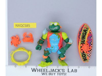 Sewer Surfer Mike 100% Complete Teenage Mutant Ninja Turtles TMNT Playmates 1990