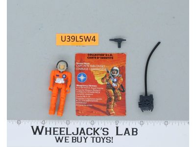 Capt. Pete Yablonsky 100% Complete Starcom 1986 Coleco Action Figure