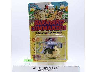 Captain Tusker Chitlins Barnyard Commandos 1989 Playmates NEW MOSC SEALED