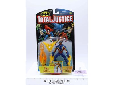 Black Lightning Total Justice Batman 1997 Kenner NEW MOSC Action Figure