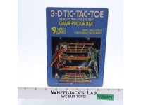3-D TIc-Tac-Toe W/ Box + Manual ATARI 2600 1980 Vintage Game Cartridge