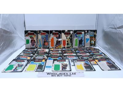 Lot Of 34 Star Wars Card Backs 1970s- 1980s Vintage Kenner