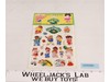 Cabbage Patch Kids LOT of 5 1983 Puffy Stick-Ons Stickers, SEALED