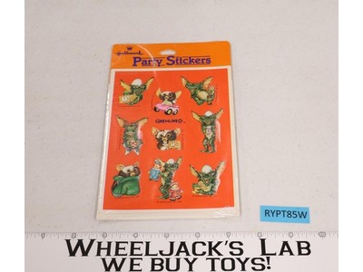 Gremlins Party Stickers 4 Sheets 1984 Warner Bro Inc, SEALED