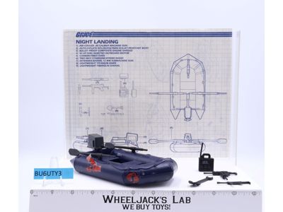 Cobra Night Landing Raft 100% Complete G.I. Joe 1985 Hasbro Vintage Vehicle