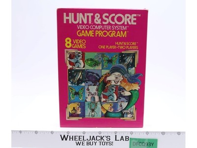 Hunt & Score W/ Box + Manual ATARI 2600 1978 Game Cartridge