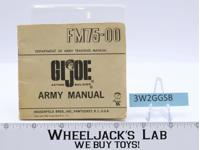 FM75-00 GI Joe Action Soldier Army Manual 1964 Hasbro Action ARAH Vintage