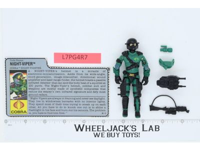 Night-Viper V1 100% Complete G.I. Joe 1989 Hasbro Vintage Action Figure