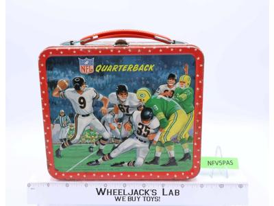NFL Quarterback Lunchbox Giants/Browns Packers/Bears NO THERMOS 1964 Aladdin