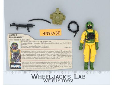 Airtight V1 100% Complete G.I. Joe 1985 Hasbro Vintage Action Figure