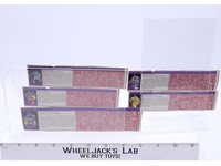 Menasor Lot of 5 Action Figure Tech Specs 1986 Vintage Hasbro G1 Transformers