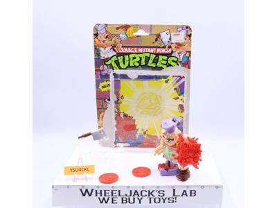 Pizza Face W/Cardback 100% Complete TMNT 1990 Playmates Action Figure