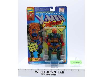 Grizzly W/Power Hammers The Uncanny X-Men X-Force 1992 TRADING CARD Toy Biz MOSC