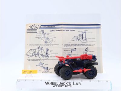 Ferret ATV 100% Complete G.I. Joe 1985 Hasbro Vintage Vehicle Action Figure