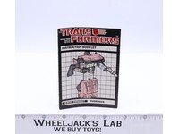 Overdrive Action Figure Instruction Manual Booklet 1984 G1 Transformers