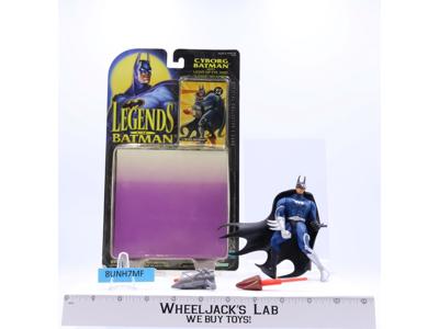 Cyborg Batman 100% Complete w Cardback Legends Of Batman Kenner 1994 Action Fig.