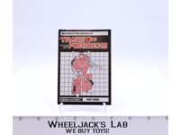 Hot Rod Instruction Manual Booklet Action Figure 1986 Hasbro G1 Transformers