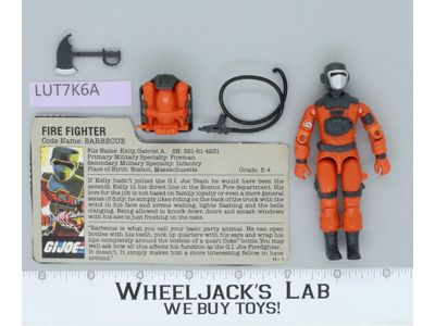 Barbecue V1 100% Complete G.I. Joe 1985 Hasbro Vintage Action Figure