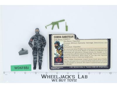 Firefly V1 100% Complete G.I. Joe 1984 Hasbro Vintage Action Figure