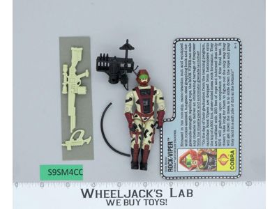 Rock-Viper V1 100% Complete G.I. Joe 1990 Hasbro Vintage Action Figure