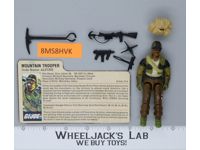 Alpine V1 100% Complete G.I. Joe 1985 Hasbro Vintage Action Figure